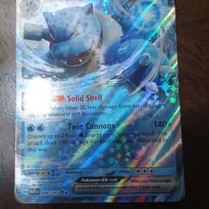 Pokemon Blastoise EX Holo Card